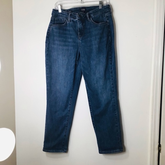 NYDJ jeans women 10 Margot blue girlfriend cool embrace lift tuck technology - Picture 1 of 10